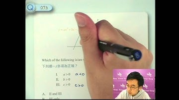 Herman Yeung - DSE 數學 Tips B 天書 - 第3堂 06 (Quadratic Graph 二次圖像)