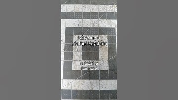 Stitching a Leather Keychain #leather #handmade #shorts #relaxing