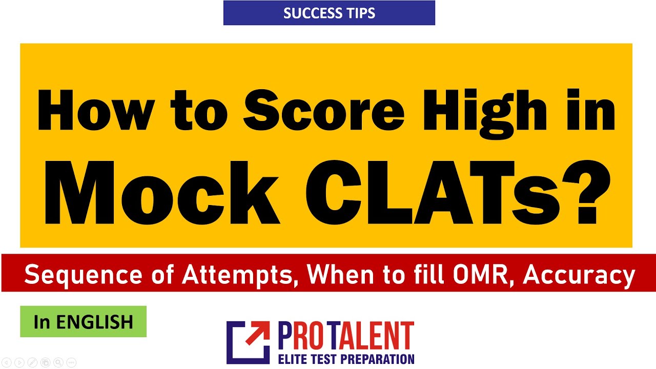 How to Improve Score in Mock CLATs? CLAT 2021 ( in English)
