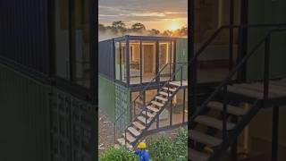 container home in the jungle 🏡#containerhome #junglehouse #tinyhouse  #3dhome #architecture #shorts
