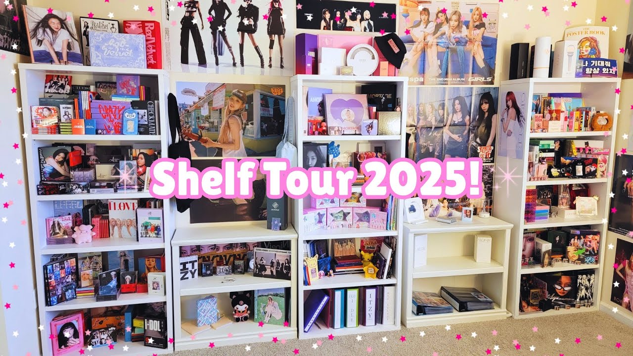 End of Year K-Pop Album Shelf Tour 2025! [Red Velvet, ITZY, aespa, i-dle, Blackpink & more]