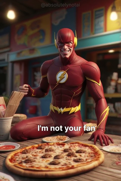 Deadpool Vs The Flash _ Fan T-Shirts/ Pizza Challenge/ Ai Edition/ #ai ...