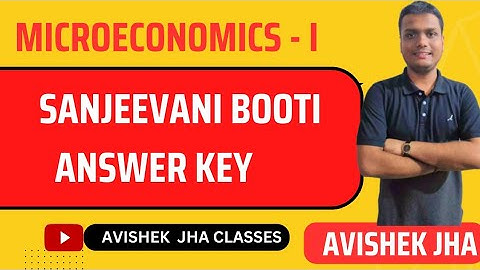 Answer Key|| Sanjeevni Booti Suggestions || Microeconomics -1 || Cu Bcom Semester 1 Ccf