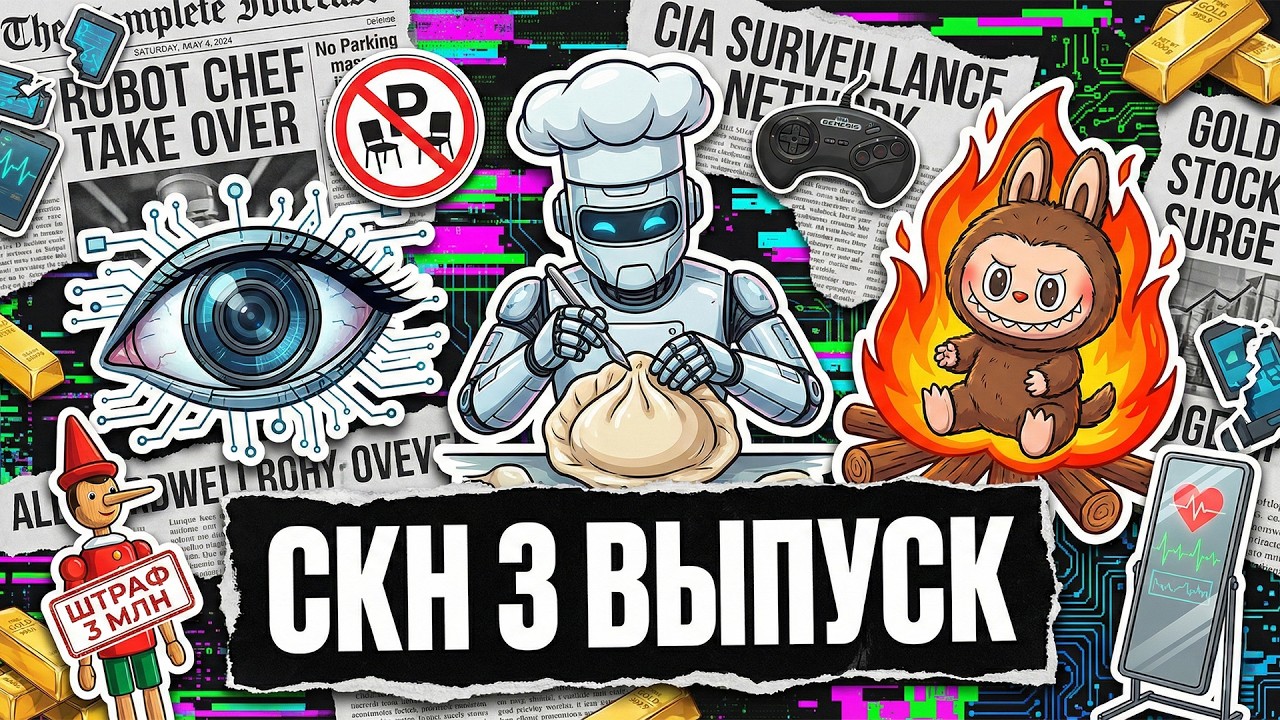 Роботы строят роботов, ЦРУ следят за всем миром, а в Липецке сжигают Лабубу / СКН №3