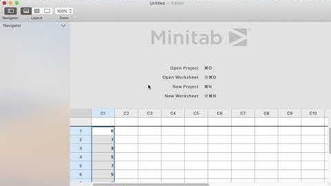 Minitab 19: Creating a Frequency Distribution