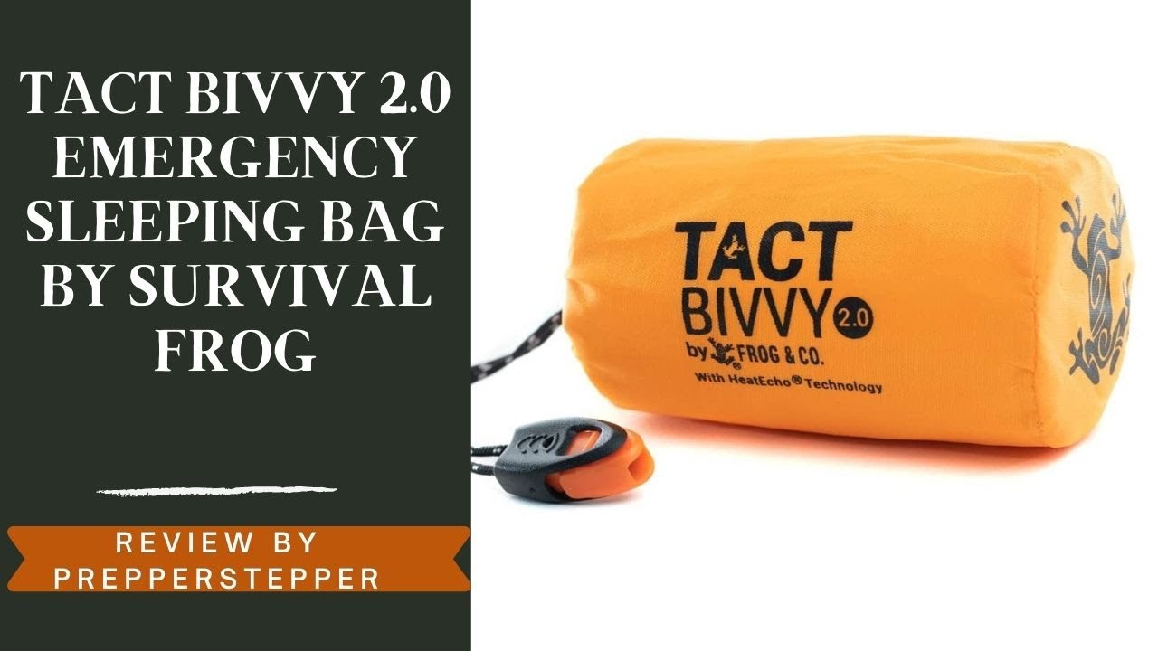 Tact Bivvy 2.0 Emergency Sleeping Bag by Survival Frog - Don't Buy Until You Watch this