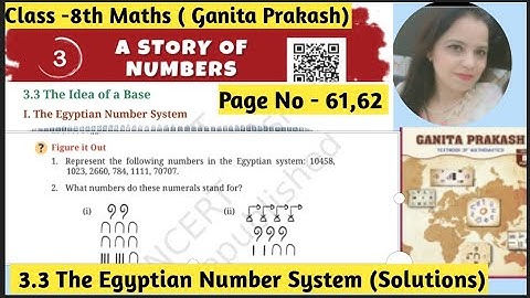 Class -8th Maths Ganita Prakash Chapter -3 | A Story Of Numbers | 3.3 Figure It Out | Solutions