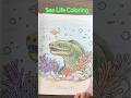 Relaxing Marine Life Coloring #coloringbookpages