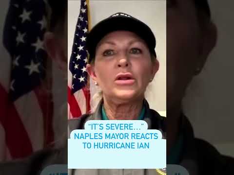 Mayor of naples, florida reacts to hurricane ian's impact #shorts