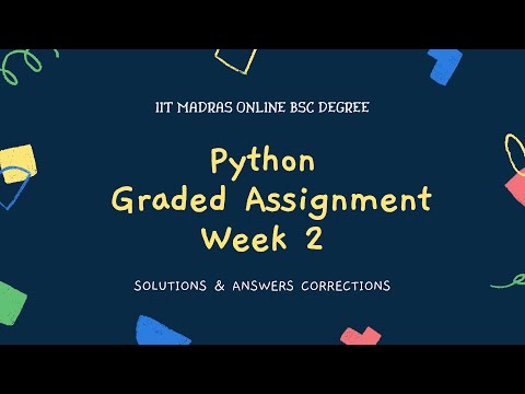 Python Graded assignment
