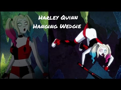 Harley Quinn Hanging Wedgie in the Batcave - Harley Quinn