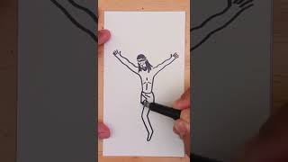 Dibuja a Jesús Crucificado con estos sencillos pasos!! Resimi
