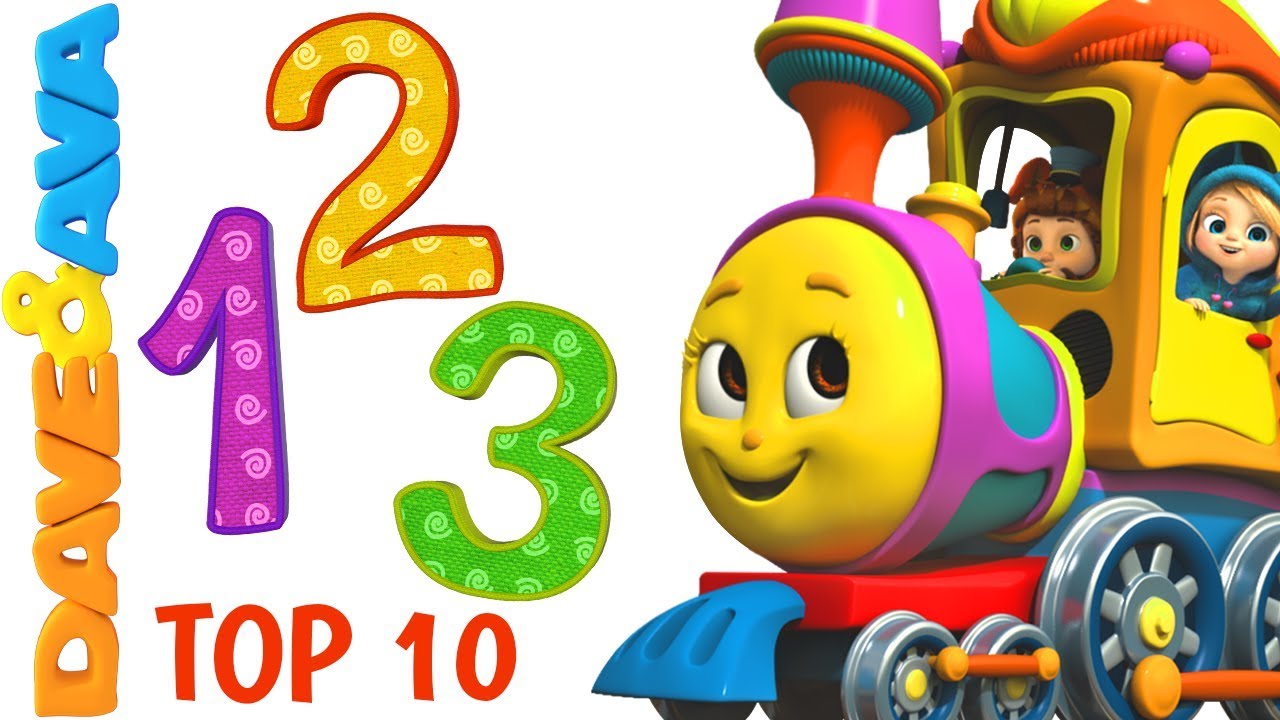  Learn Numbers and Counting 1 to 10  Nursery Rhymes Collection from Dave and Ava 