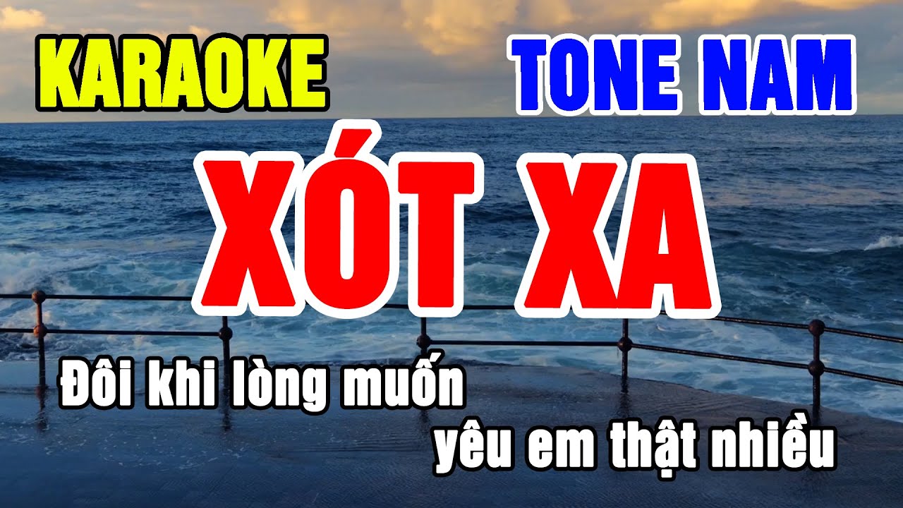 Xót Xa Karaoke Nhạc Sống Tone Nam _ Beat Thanh Hà