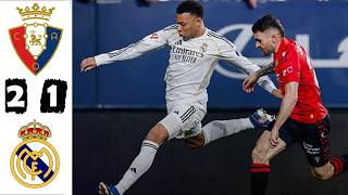 Ca Osasuna Vs Real Madrid 2 - 1 Resumen La Liga - 2025/2026