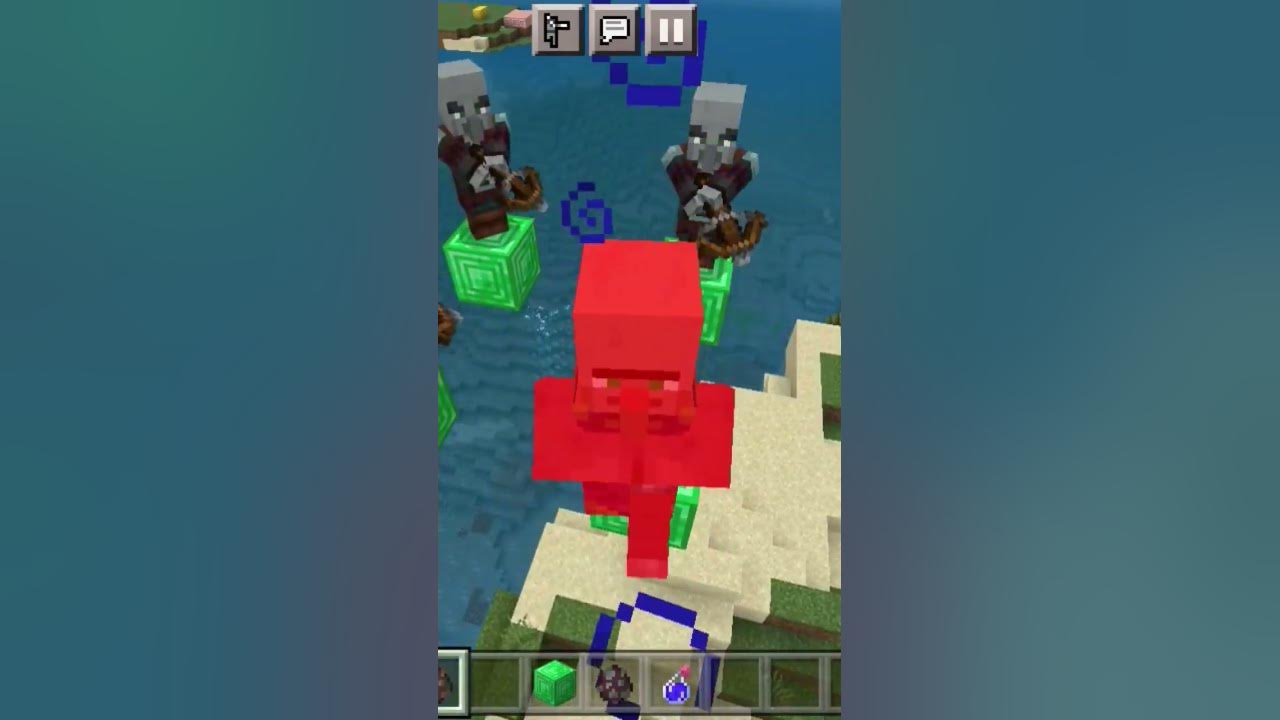 pillagers dont attack baby villager YouTube