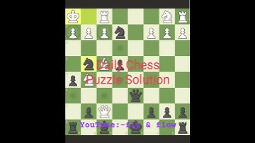 Daily Chess Puzzle Solution from chess.com  , double Knight and Queen attack.  mate in 3