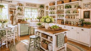 🌿 Small Country Kitchen Storage Hacks | Cozy DIY Space-Saving Ideas for Vintage Homes ✨