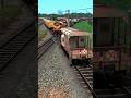 Train vs Train on same railway track#shorts #train #trainsimulator