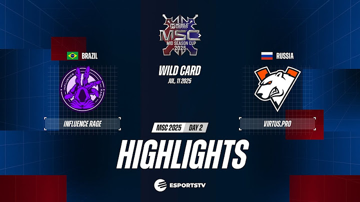 INFLUENCE RAGE vs  Virtus pro HIGHLIGHTS MSC 2025 | INF VS VP ESPORTSTV