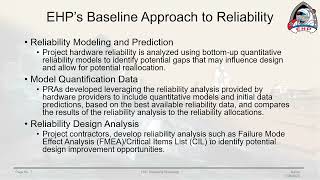 LSIC 2023 Surface Power Reliability Workshop: Blanca Lara, EHP Perspective