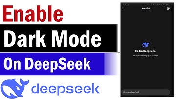 How To Enable Dark Theme in DeepSeek Mobile App | How To Enable Dark Mode in Deepseek Mobile App