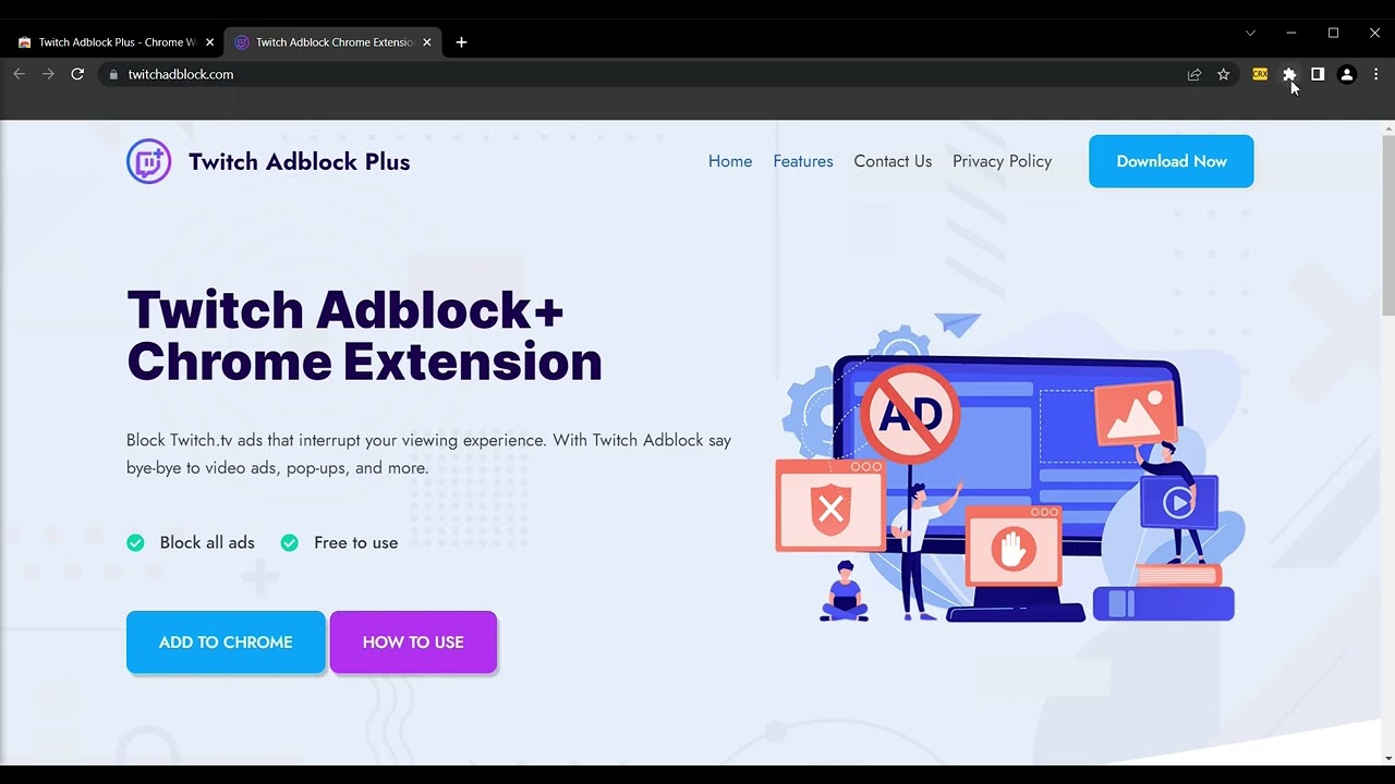 Twitch TV Adblock Extension for Chrome - Download Free