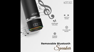 Bot All Beat Double Wall Vac Bottle With Detachable Bluetooth Speaker