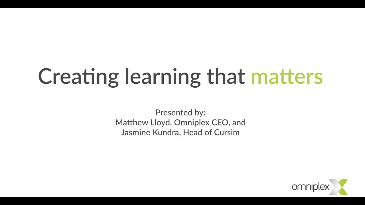 Creating learning that matters - Matthew Lloyd - YouTube