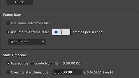 How to change the frame rate on a footage in After Effects