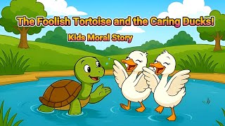 The Foolish Tortoise and the Caring Ducks! Kids Moral Story | Bed time story in English | #story