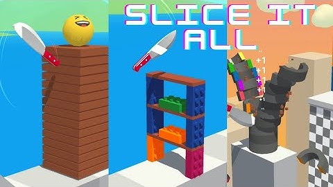Slice It All Game | Level 51 & 62 | ASMR Satisfying Gameplay #gaming #games #sliceitall #gameplay