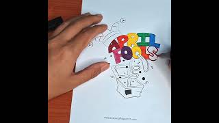April Fools' Day Marker Coloring Fun – Pranks, Jokes & Bright Colors! 🎨🖍️