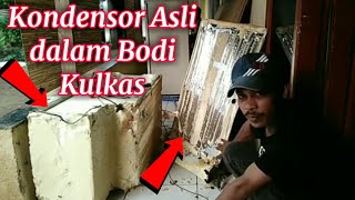 Dismantling the Refrigerator Body||Seeing the original condenser on the refrigerator