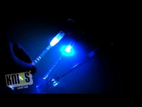 KNIXS LED Blinkie Rührstäbchen mit Löffel multicolor Kreis 16:9