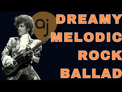 Dreamy Rock Ballad | Guitar Jam Track (D Minor / 49 BPM)