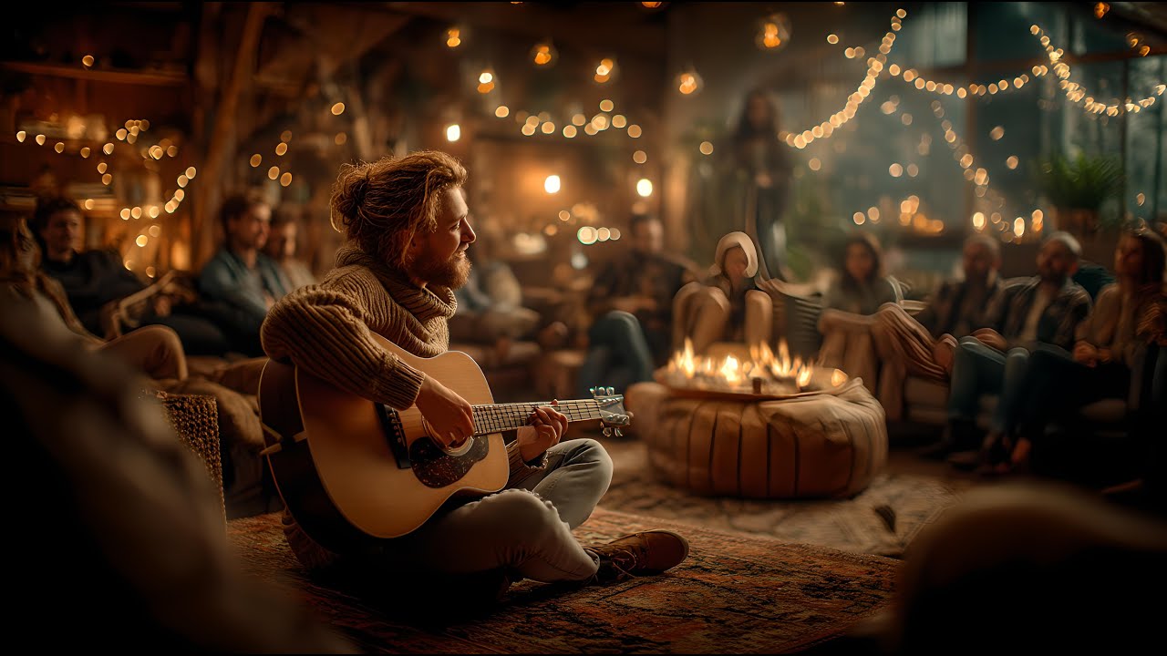 COZY EVENING COUNTRY MUSIC MIX – Acoustic Guitar for Relaxing Gatherings 🌾🎶
