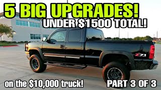 FINAL UPGRADE to the $10,000 Truck! Totalling $1,425!