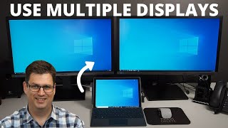 Connect external displays to your Surface