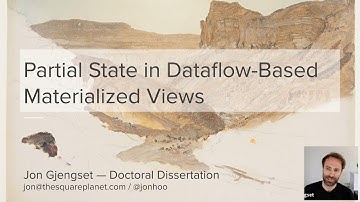 Thesis: Partial State in Dataflow-Based Materialized Views