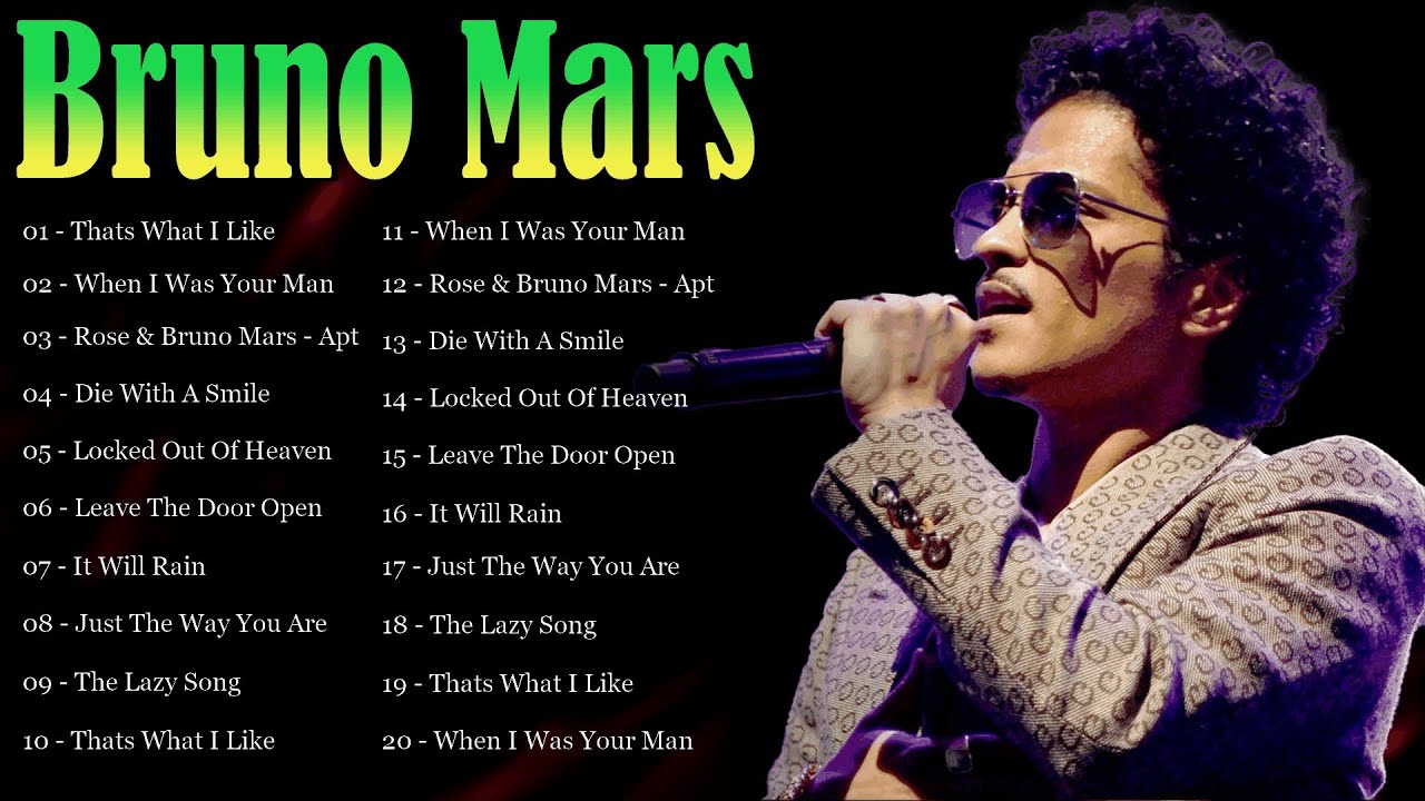 🎩 Bruno Mars – Smooth vocals and retro vibes create feel-good pop and funk magic ✨🎶