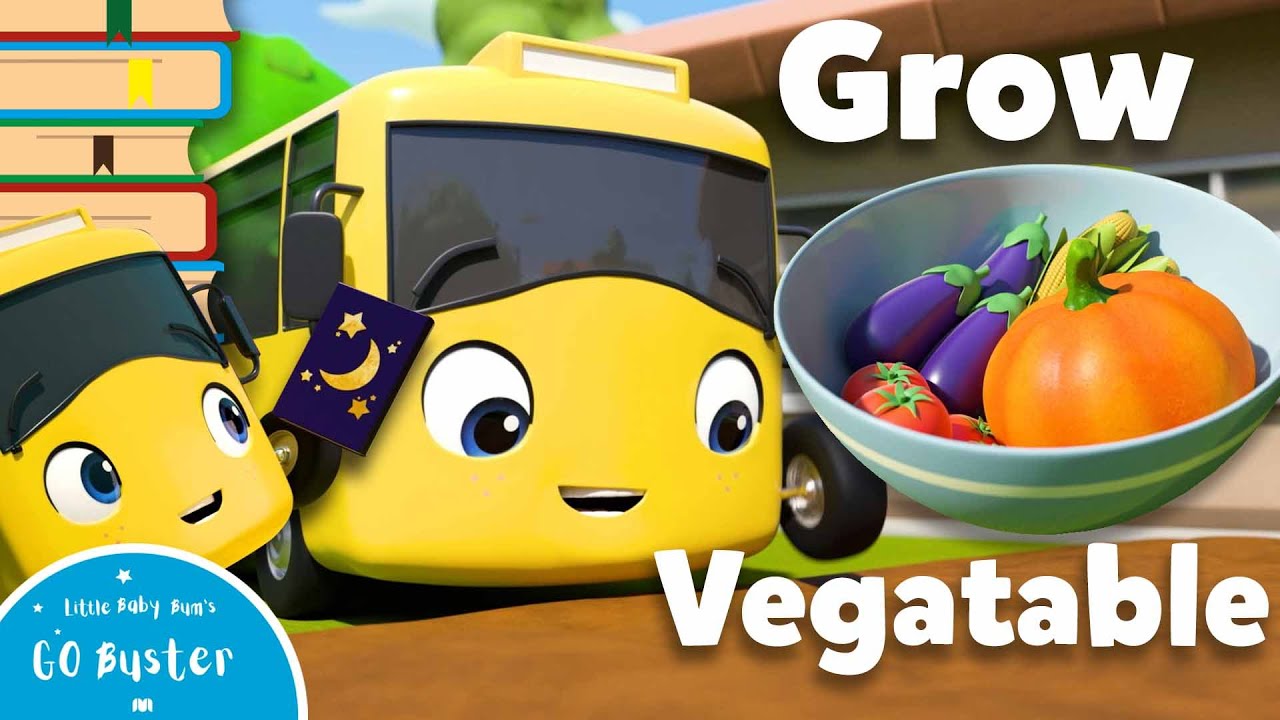 ⁣NEW | Grow Vegetables - Video Book | Go Buster | Read Aloud Books For Children
