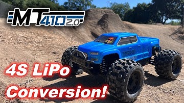 Tekno MT410 2.0 4S Conversion Bash Run - Best 1/10 RC Monster Truck?