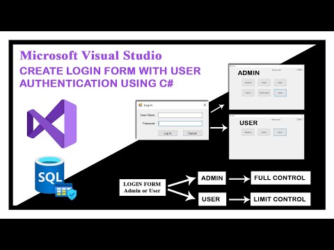 Create Login Form With User authentication using C# step by step | Sinhala