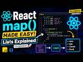 React Lists and map() Explained for Beginners 🚀reactjs, react map, react lists, javascript, react