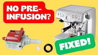 ULKA Pump - Repair Loss of Pre-Infusion / Pressure on The Breville Dual Boiler or Oracle. BES920,980