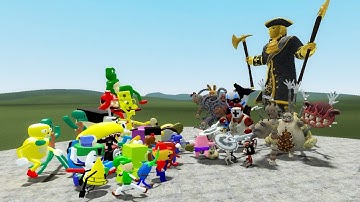 ALL 3D SANIC CLONES MEMES  VS ALL DARK DECEPTION CHAPTERS 1-4 NPCs In Garry