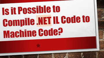 Is it Possible to Compile .NET IL Code to Machine Code?