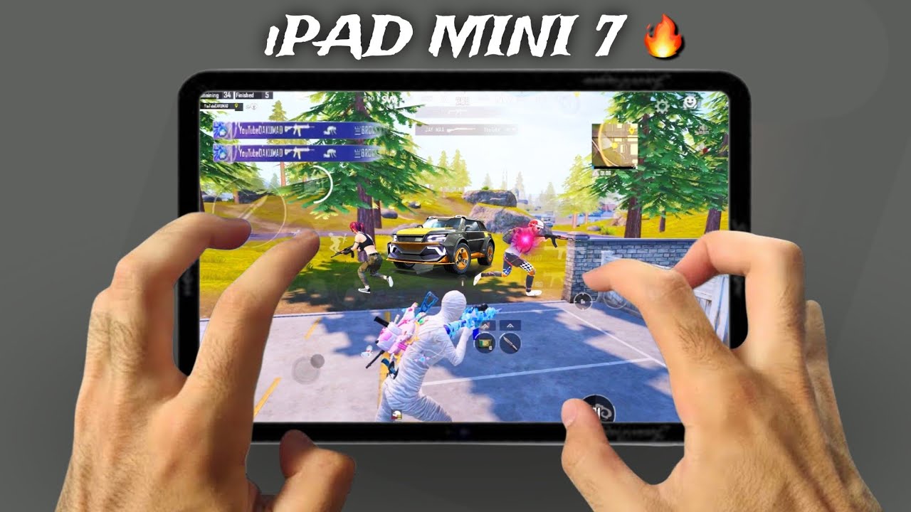 iPAD MINI 7 PUBG/BGMI TEST🔥A17 Pro Bionic chip😍 || FULL GYRO + 6 FINGER GAMEPLAY