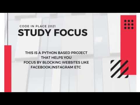 study focus - website blocker (code in place 2021)